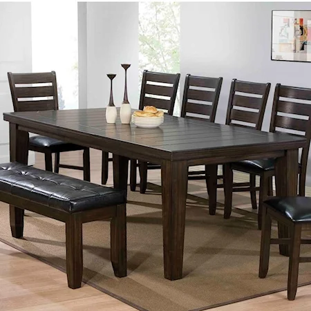 Casual Dining Table with Leaf